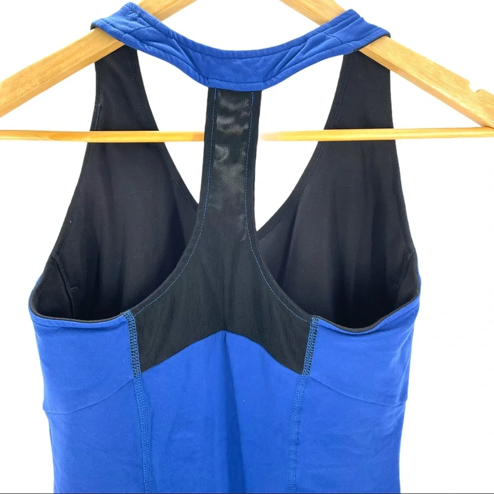 Lucy Ruched Racerback Yoga Tank Top Built In Bra - Picture 2 of 12